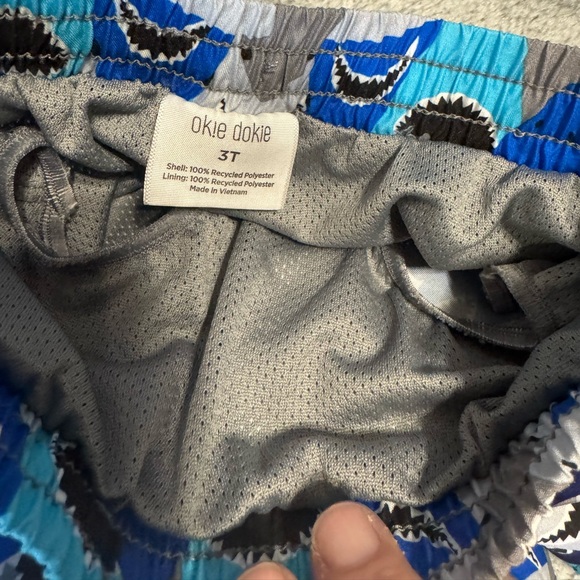 Okie Dokie - Toddler Boys Swim Trunks & Sun Hat - 3T/Small - Picture 4 of 9
